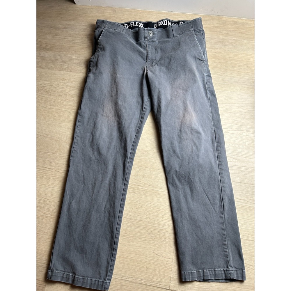 Dixxon Flannel Co Mens 40 x 32 D-FLEXX Chino Work Pants Grey Stretch Tactical